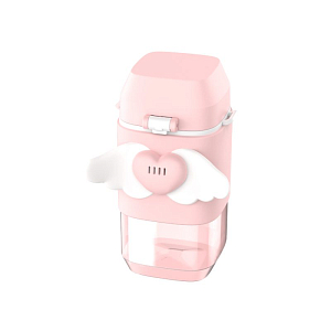 Умная бутылочка с тамагочи LUMICUBE "DRINKME", розовая, 350 мл